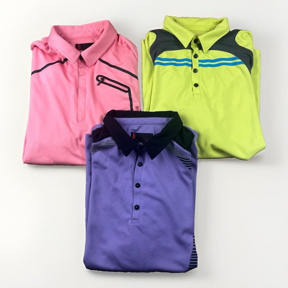 Jamie Sadock Polo Shirt Mens Size XXL Golf Performance Tennis Cycling Lot of 3 *